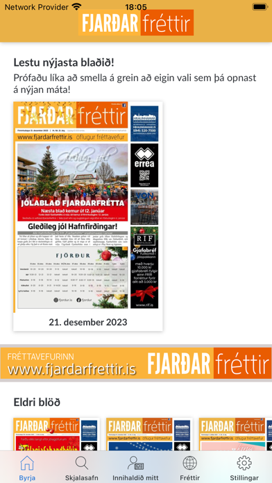 Screenshot 1 of Fjarðarfréttir App