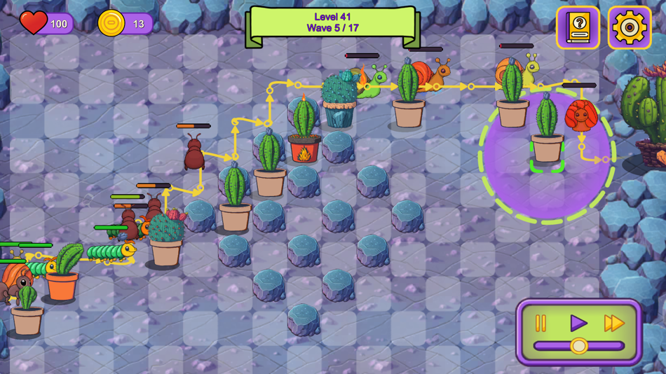 #9. Cactus Defense: Bug Invasion (iOS) 由: Alper Ilkay Karatas