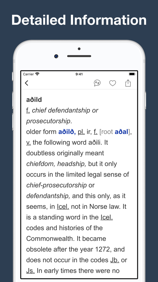 #2. Combined Icelandic Dictionary (iOS) By: Trang Hoai