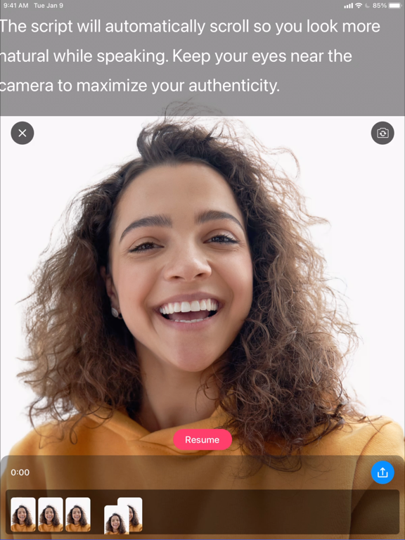 Teleprompter: Scripted Videos iPad screenshot 5 - Business app