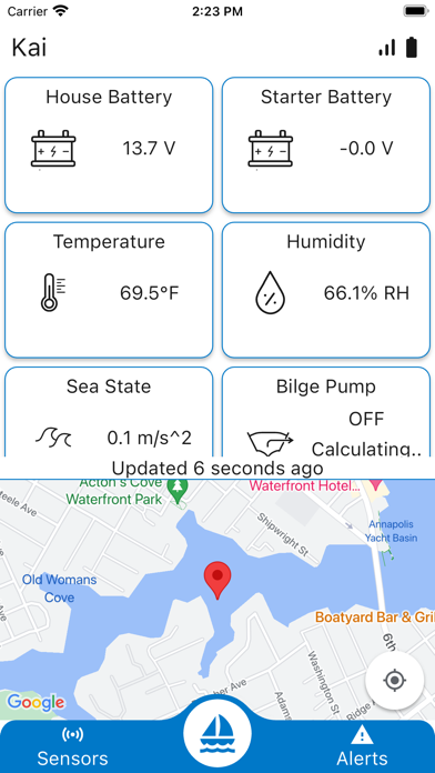 Roam Marine Monitor Screenshot