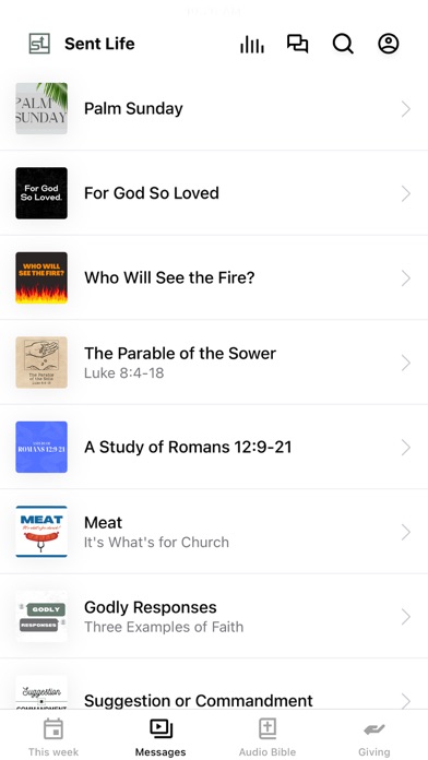 Sent Life Fellowship Screenshot