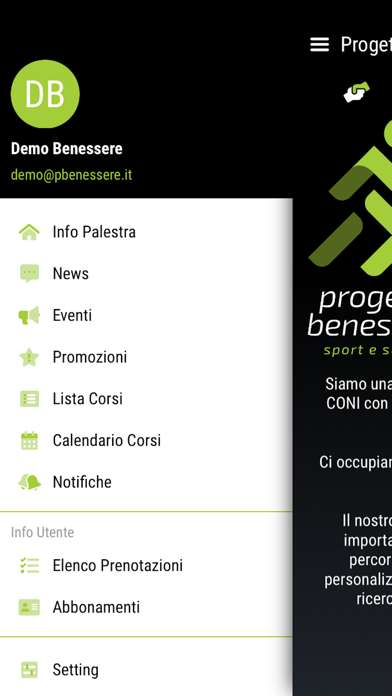 Progetto Benessere - ESMA Screenshot