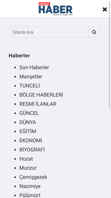 Hozat Haber Screenshot