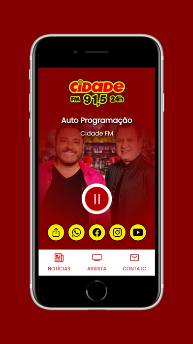 Cidade FM 91,5 MHz Screenshot