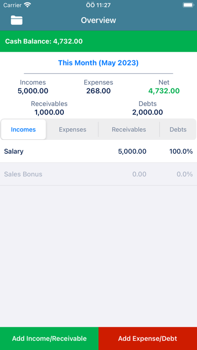 My Wallet: Income and Expense Screenshot