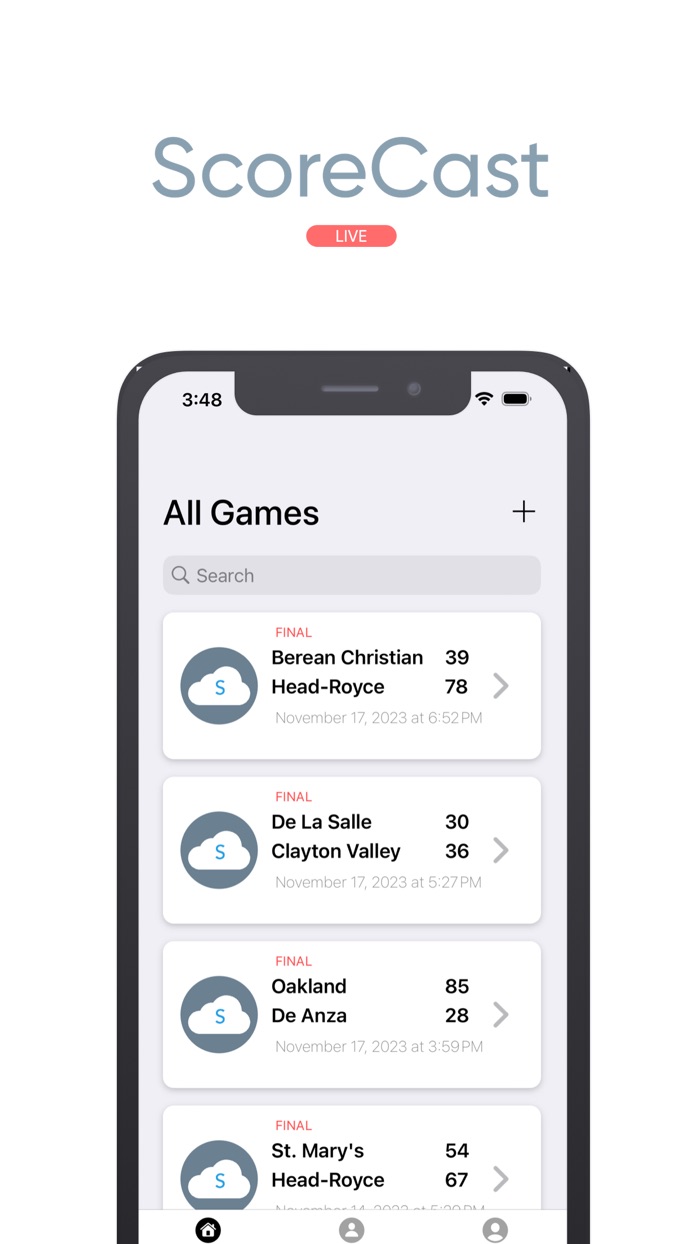 ScoreCast The Stats App