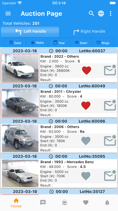 Japan Car Auctions Screenshot