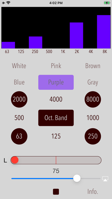 Octave-band Colored Noise Screenshot