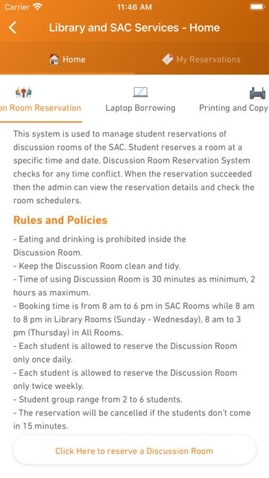 UTAS Mobile App Screenshot