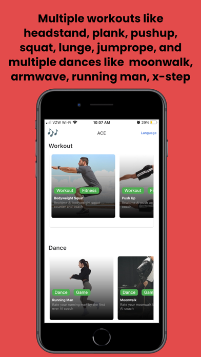 ACE: dance and workout coach Screenshot