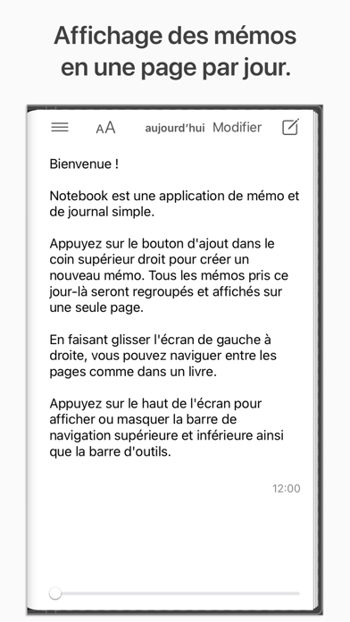 Screenshot #2 pour Notebook - Journal & notes app