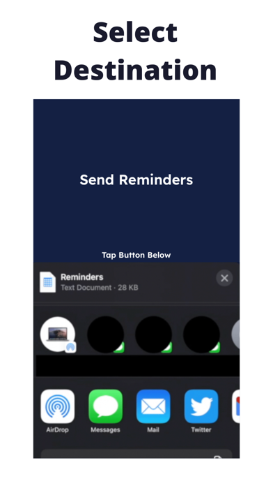 Send Reminders Screenshot