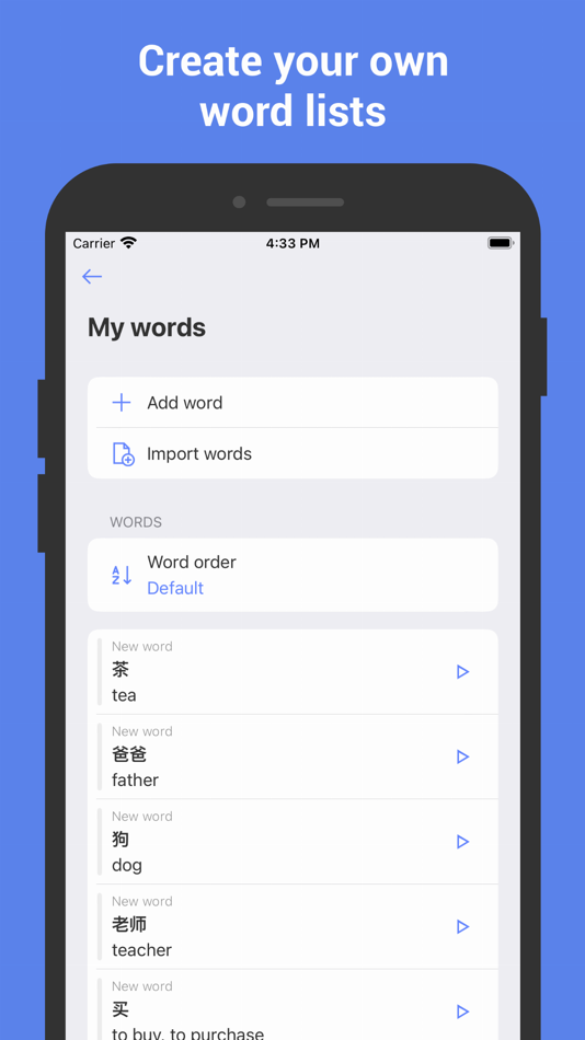 #3. Learn Chinese with Flashcards! (iOS) Bởi: Nikita Olifer