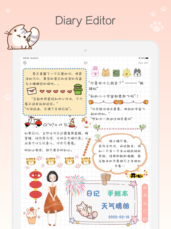 Diary-Journal with lock