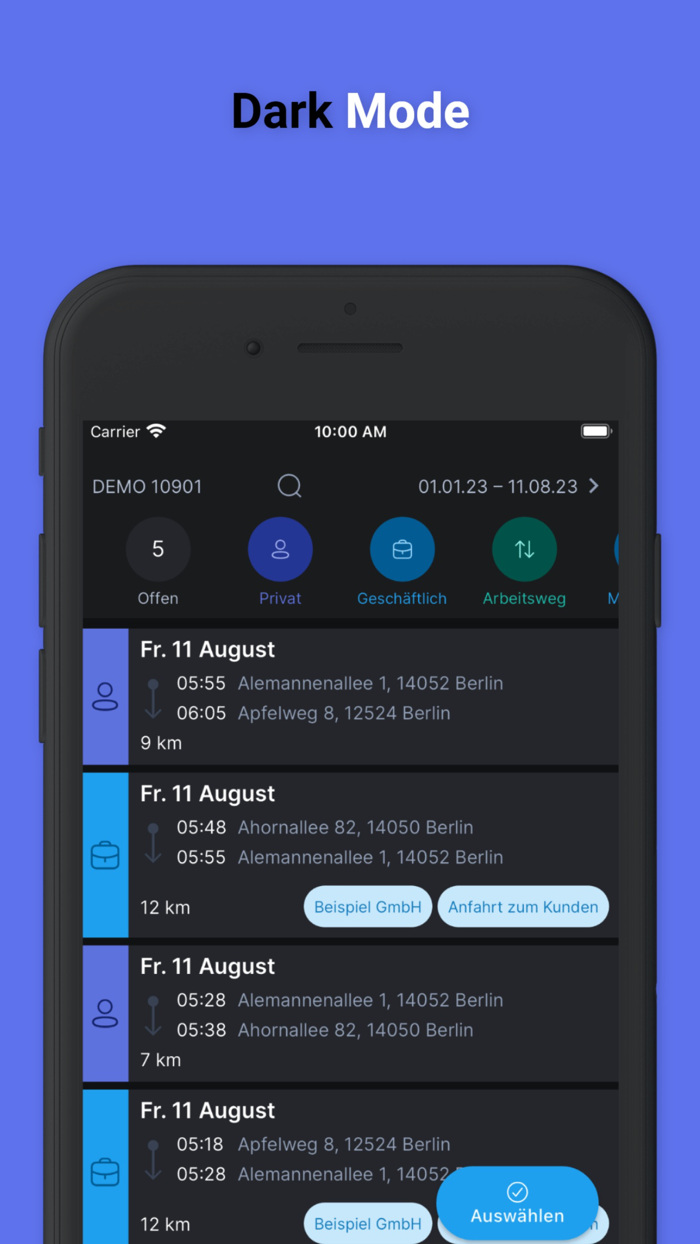 AutoLogg Fahrtenbuch 2.0