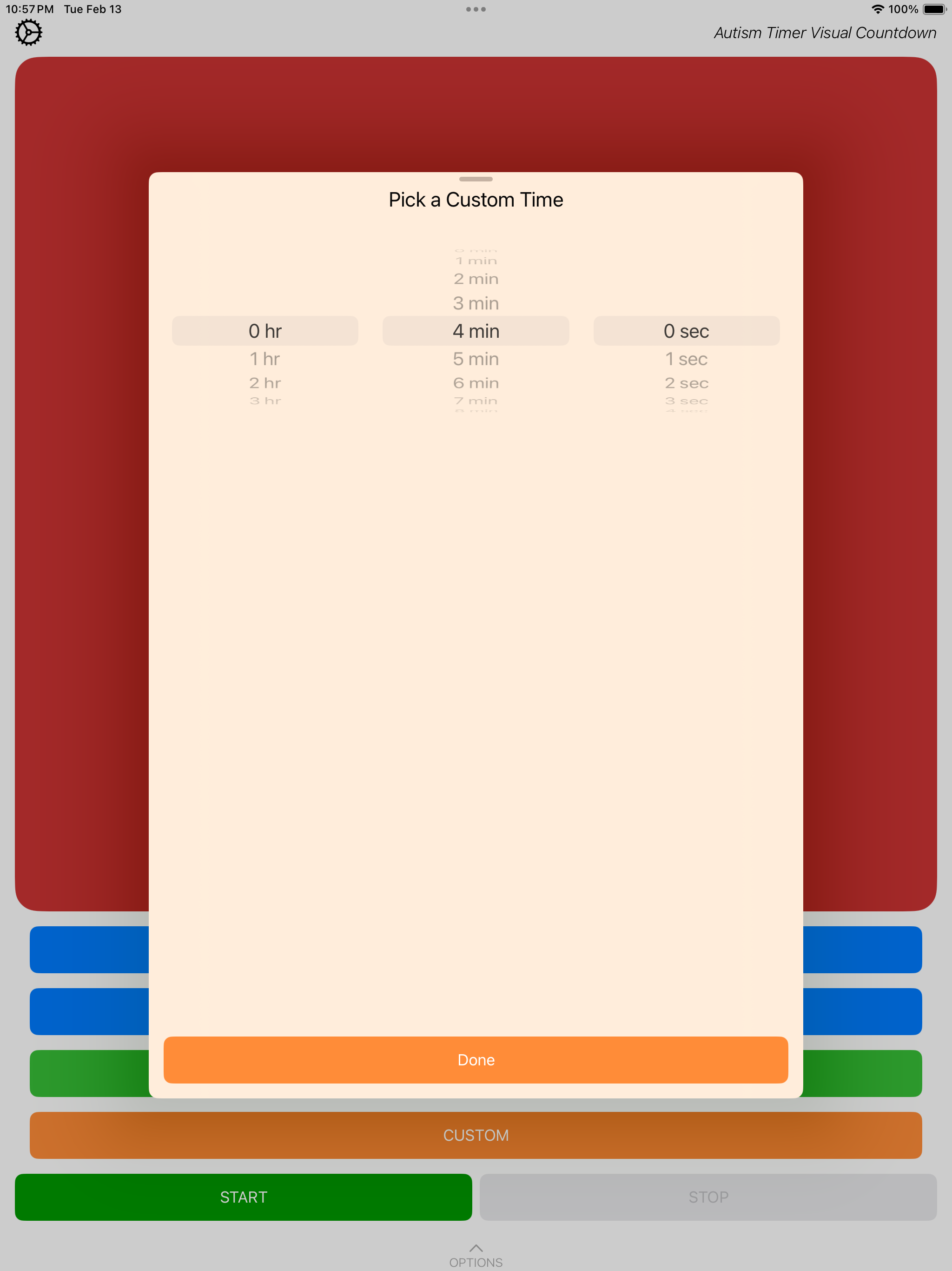 Autism Timer Visual Countdown