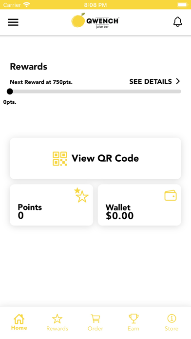 Qwench Juice Bar Canada Screenshot