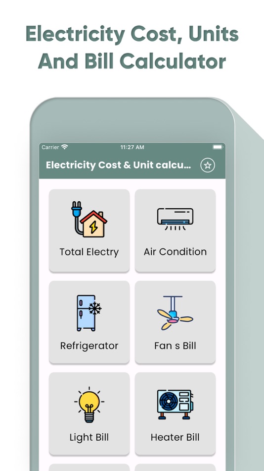 #1. Electricity Cost Calculators (iOS) بواسطة: Kantaben Gorasiya