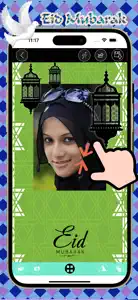 Eid Mubarak Photo Frame Editor screenshot #3 for iPhone