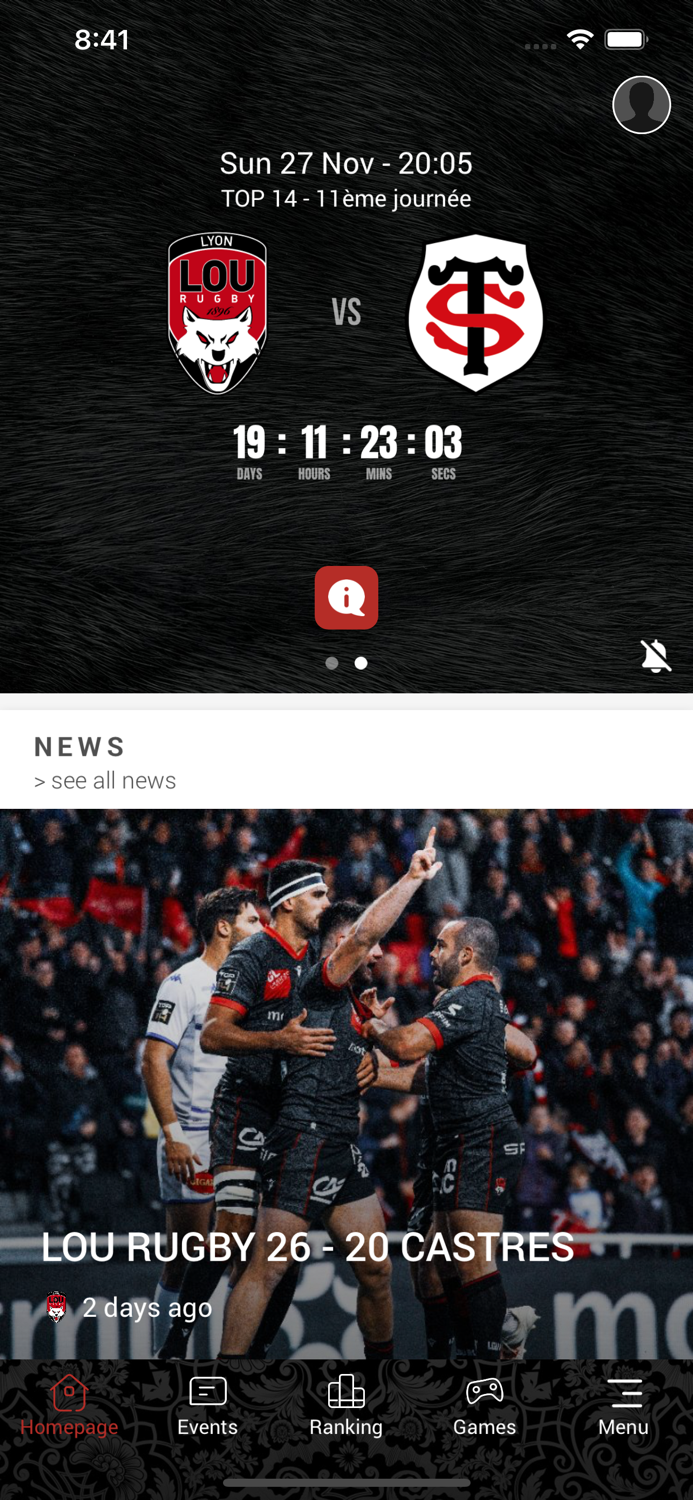 LOU Rugby - Appli officielle