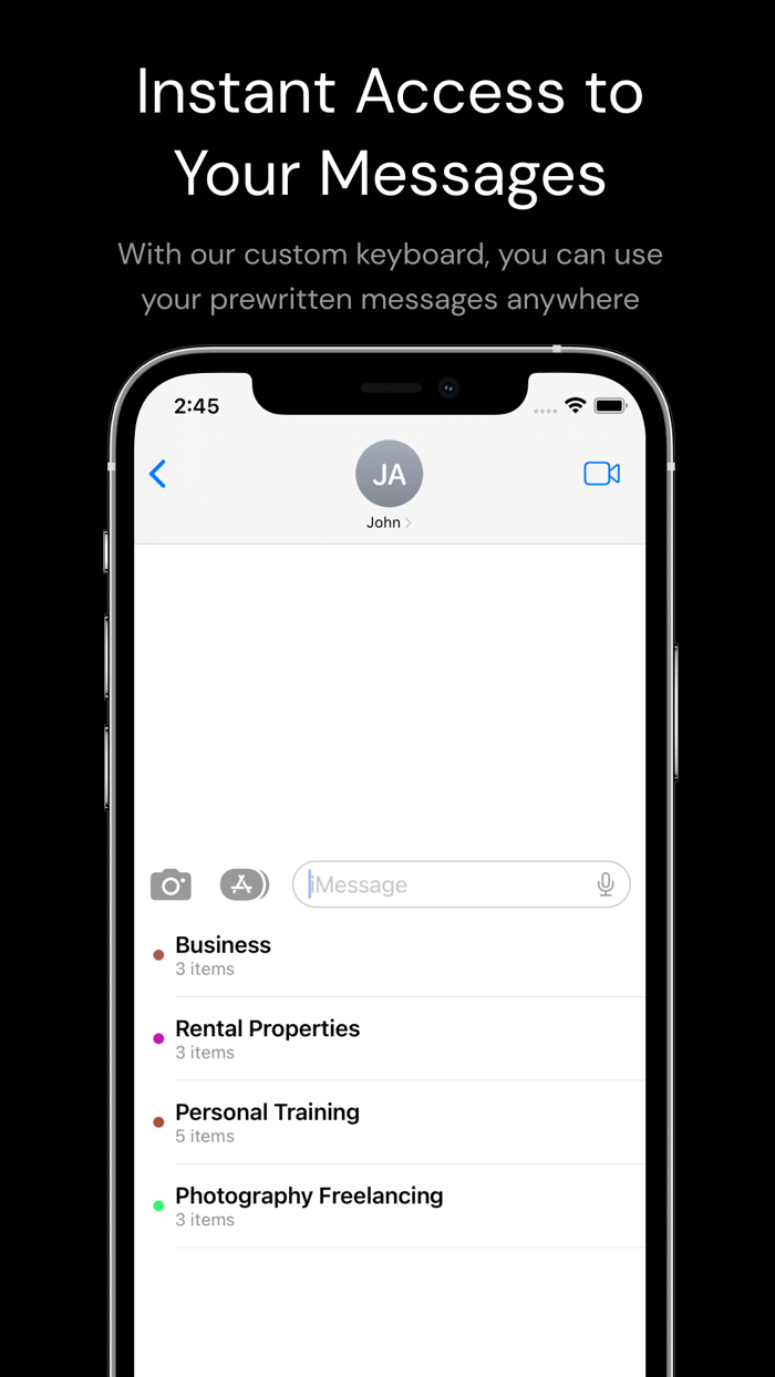 Fast Reply - Message Templates