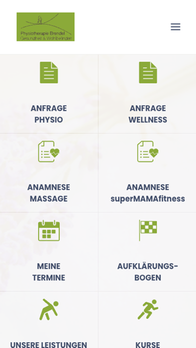 Physiotherapie Brendel Screenshot