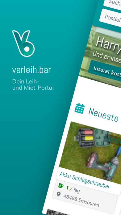 verleih.bar Screenshot