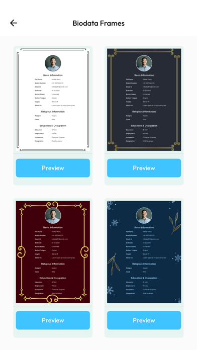 Marriage biodata Hastamelap Screenshot