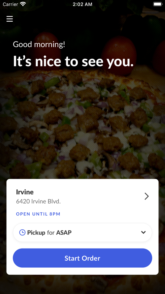 #2. First Class Pizza: Irvine (iOS) By: ChowNow