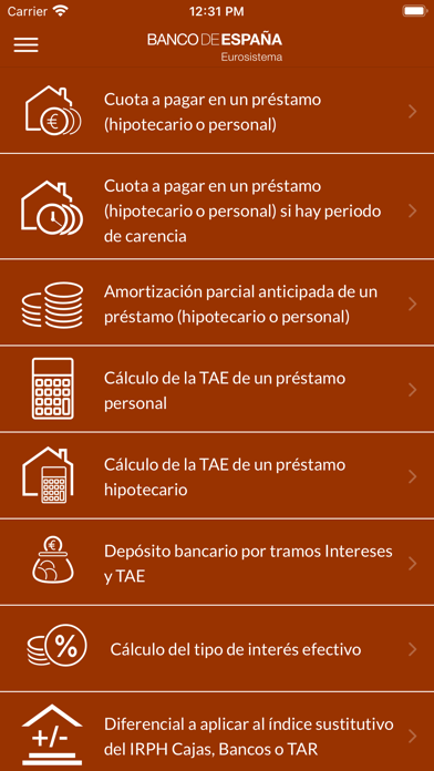 Simulators. Banco de España Screenshot