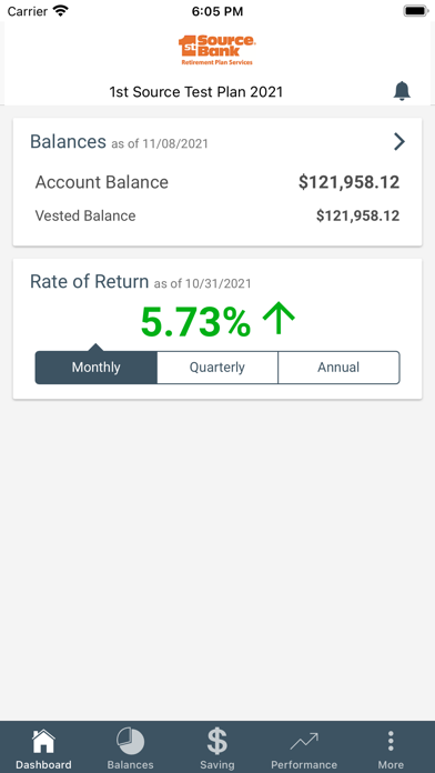 1st 401k Screenshot