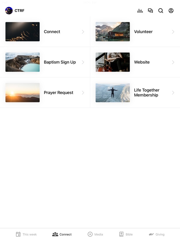 Christ the Rock Fellowship iPad screenshot 2 - Education app