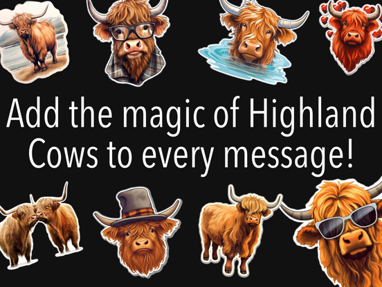 Screenshot #4 pour Highland Cow Stickers