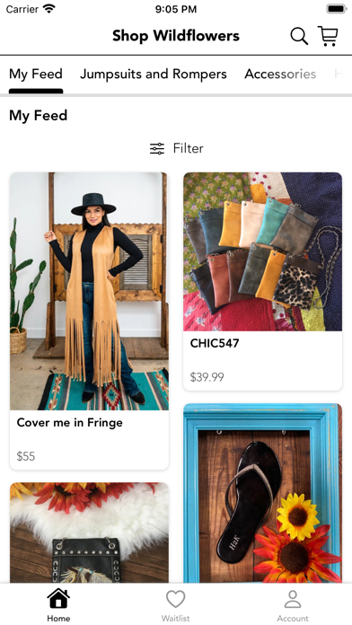Shop Wildflowers Screenshot