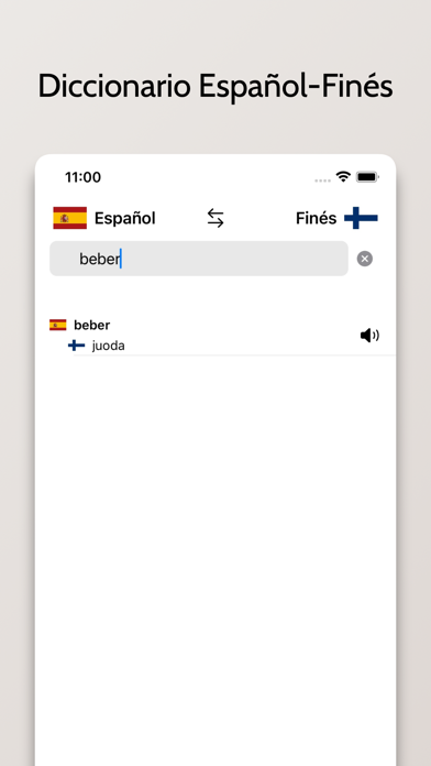 Diccionario Finés-Español Screenshot