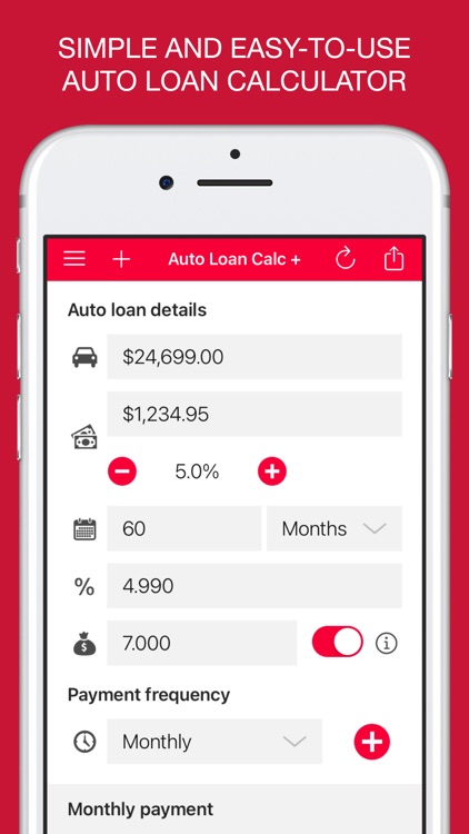 Auto Loan Calculator + screenshot-0