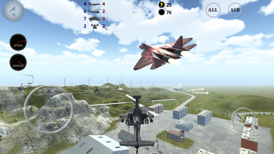 #2. Fighter 3D - Air combat game (iOS) 由: Luis Evaristo Rodriguez Campos