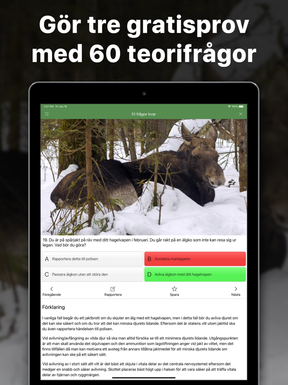 Screenshot #5 pour Jägarexamen Lite