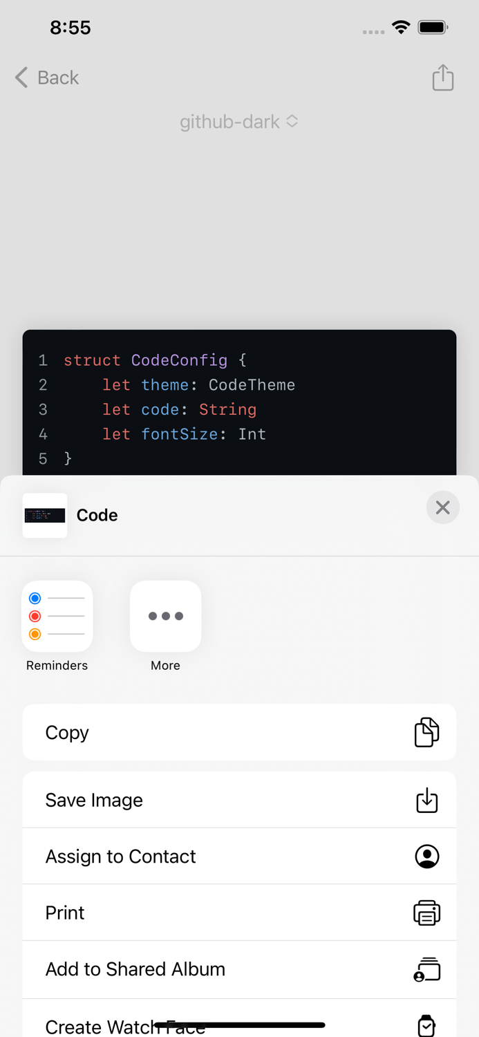 Code Block - Code sharing