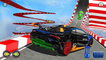 Crazy Car Stunt Sky Ramp Game Screenshot