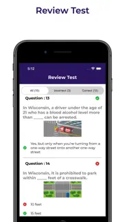 wisconsin dmv practice test wi iphone screenshot 4