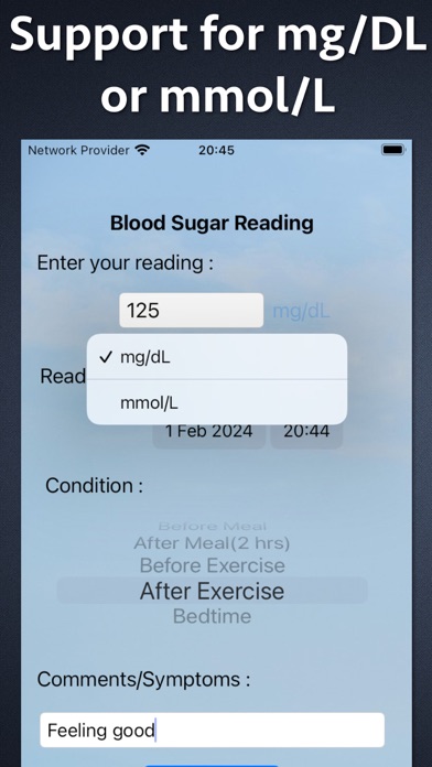 Screenshot #3 pour GlucoTrack-Blood Sugar Monitor
