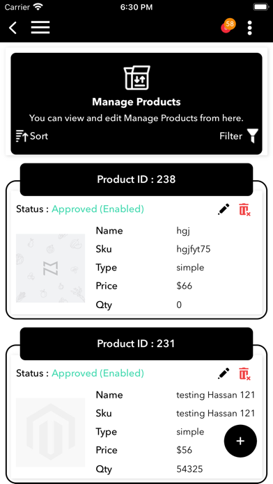 Magenative Grocery Seller app Screenshot