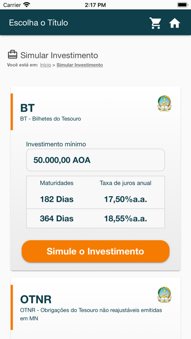 Portal do Investidor Screenshot