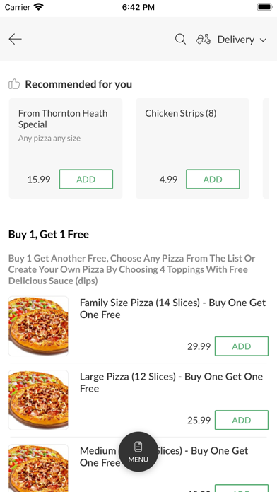 Mammas Pizza. Screenshot