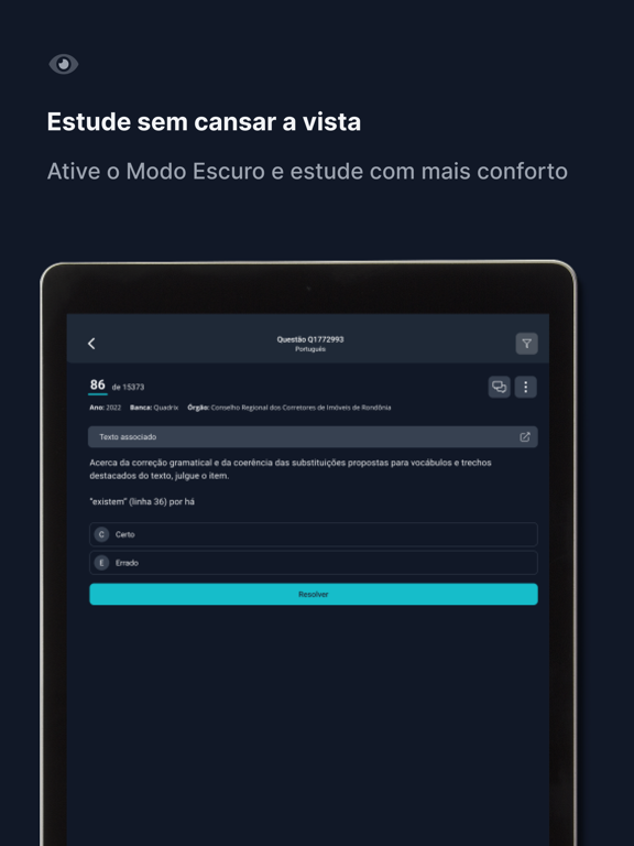 Qconcursos iPad screenshot 6 - Education app