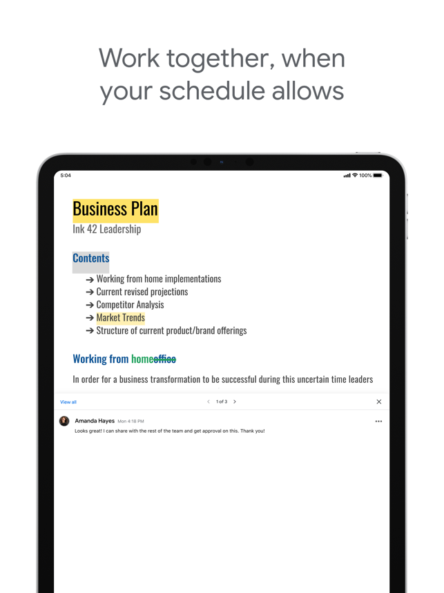 ‎Google Docs Screenshot