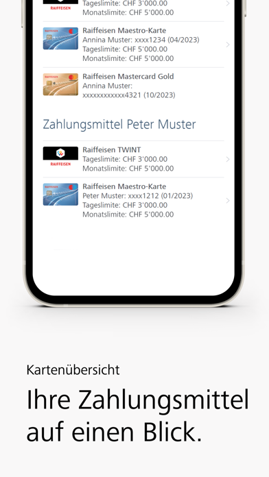 Raiffeisen E-Banking Screenshot