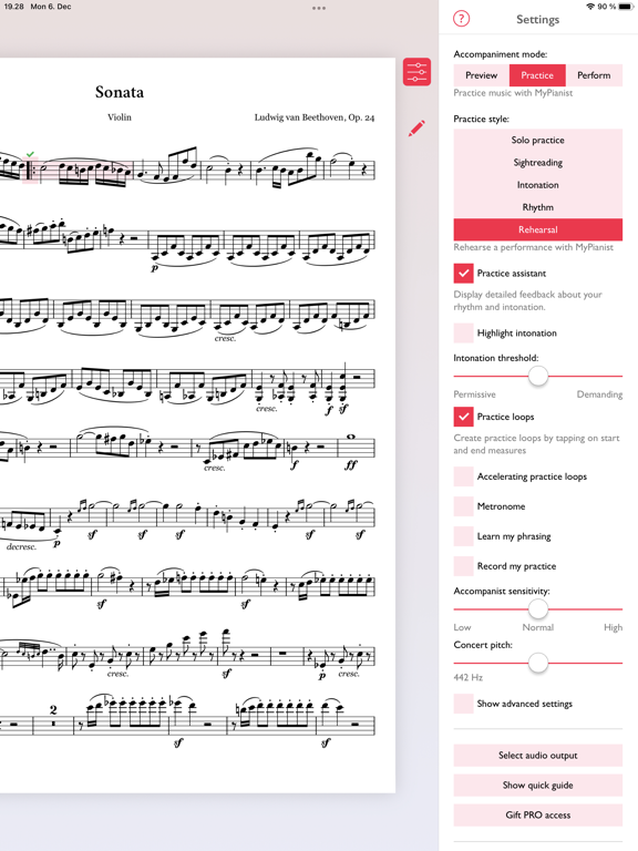 Screenshot #6 pour MyPianist: A.I. accompanist